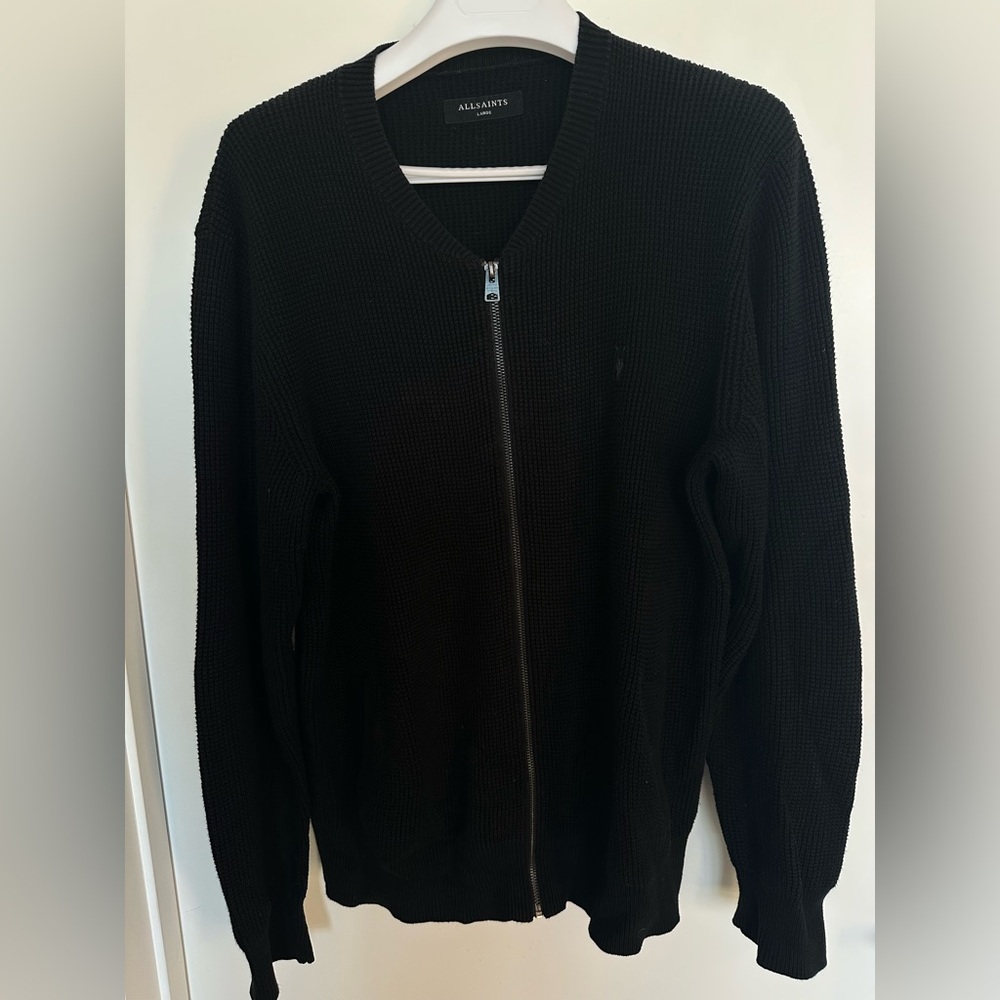AllSaints men’s zip cardigan
